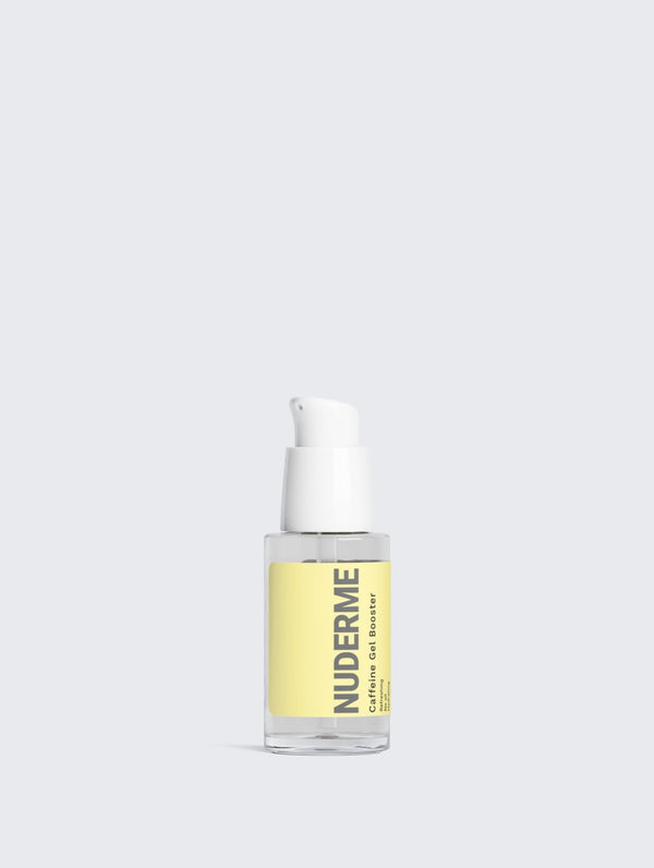 NUDERME Caffeine Gel Booster for refreshing hydration in skincare routine