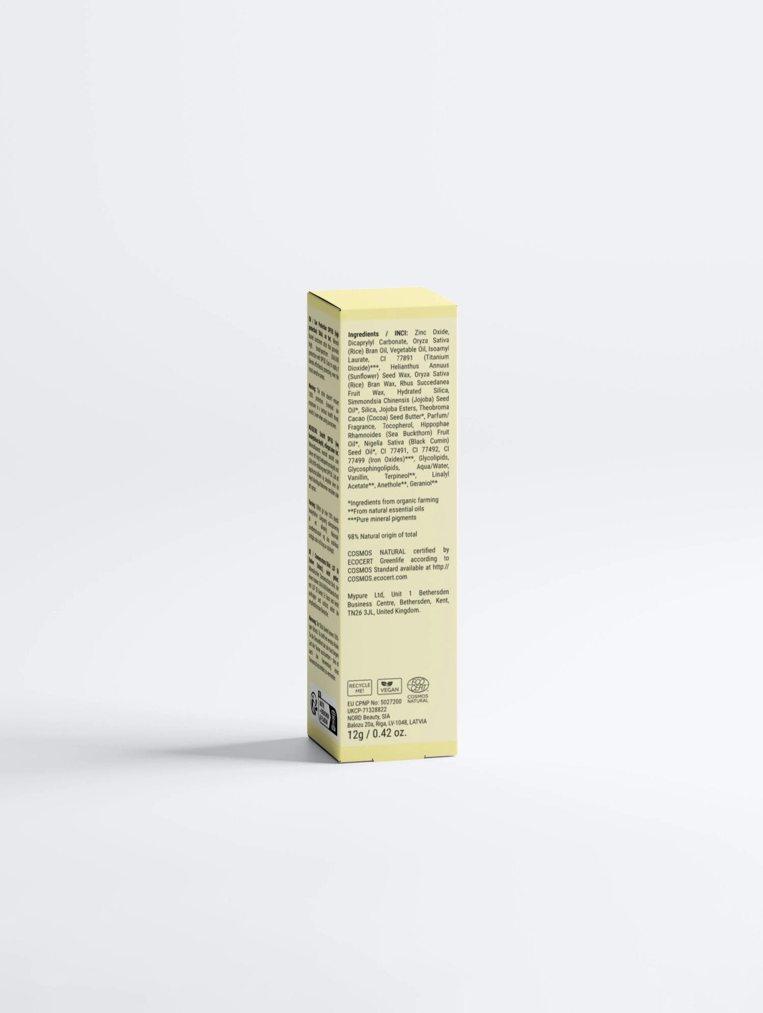 Sun Protection SPF50 Stick, no tint - Nuderme